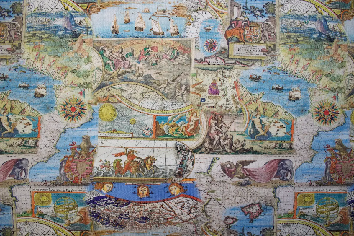 Tissus carte