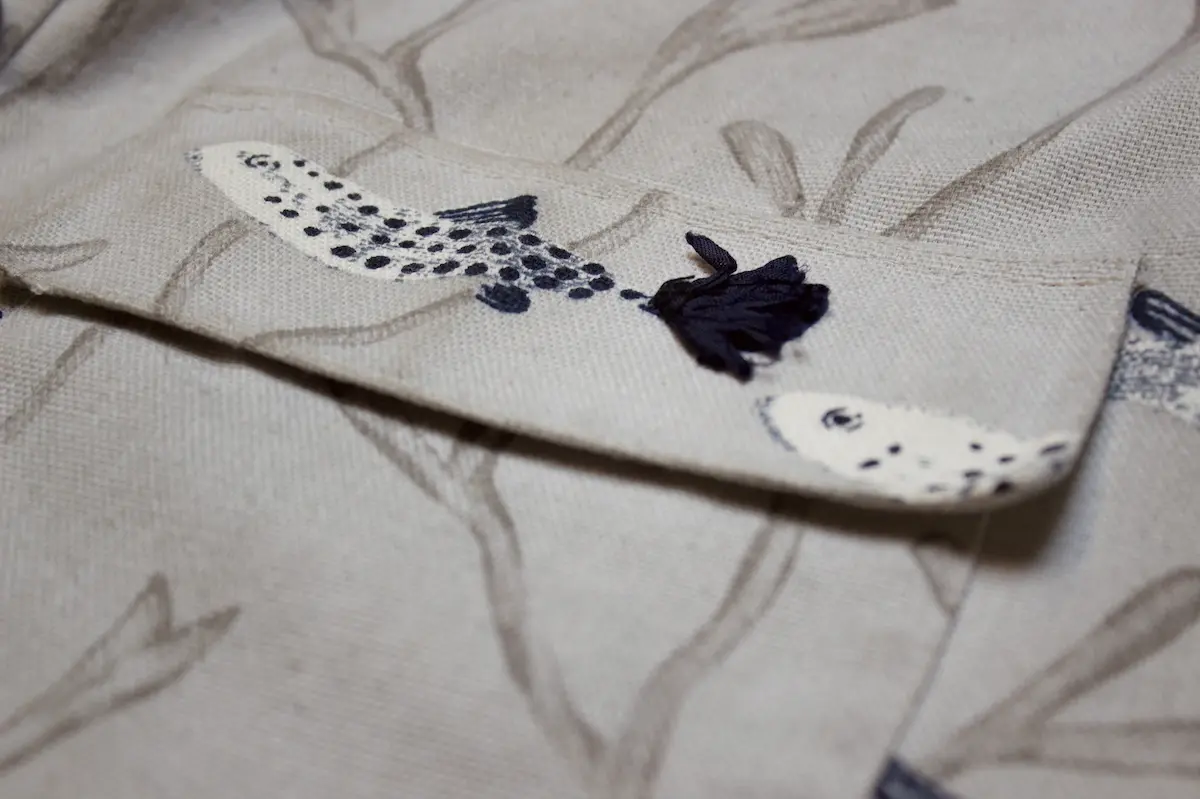 Détails de veste Maison Yara